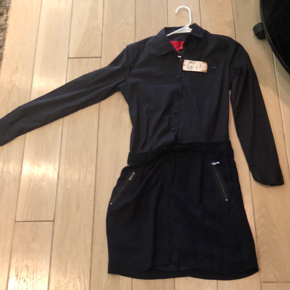 Zac Posen Navy Dress